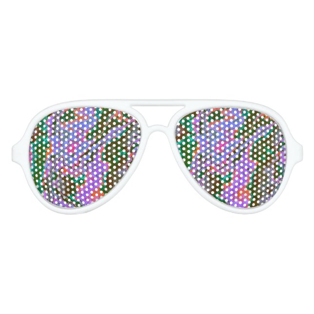 Lunettes De Fête Aviateur Marbre aigre (Devant)