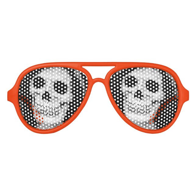 Lunettes De Fête Aviateur Monster Skull (Devant)