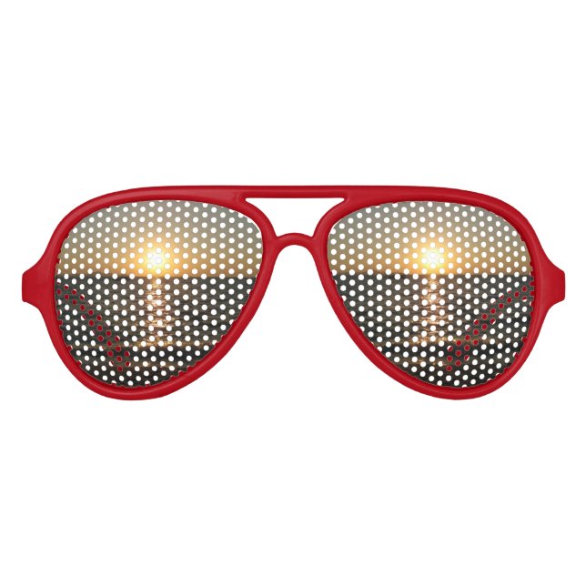 Lunettes De Fête Aviateur Naklua Beach Sunset .. Pattaya, Chonburi, Thaïland (Devant)