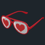Lunettes De Fête Aviateur Naughty Red Hearts Funny<br><div class="desc">Naughty Red Hearts Funny</div>