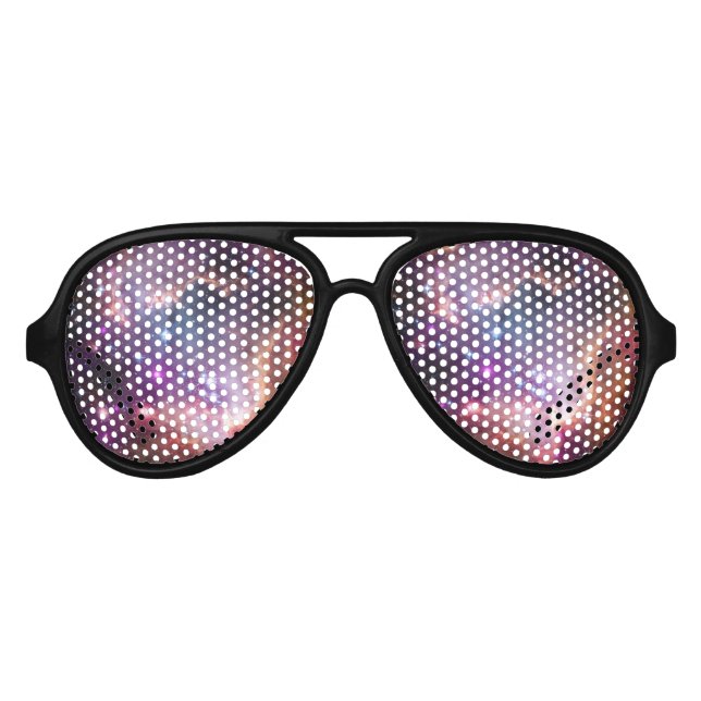 Lunettes De Fête Aviateur Nebulae violette de l'espace extra-atmosphérique g (Devant)