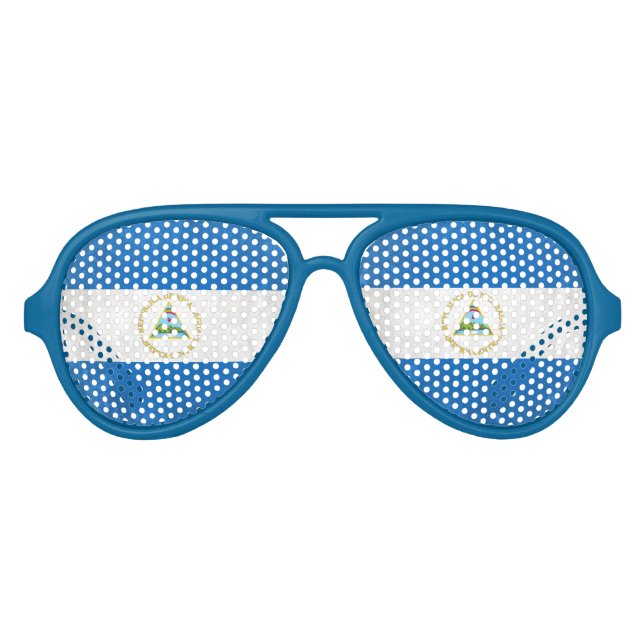 Lunettes De Fête Aviateur Nicaragua (Devant)
