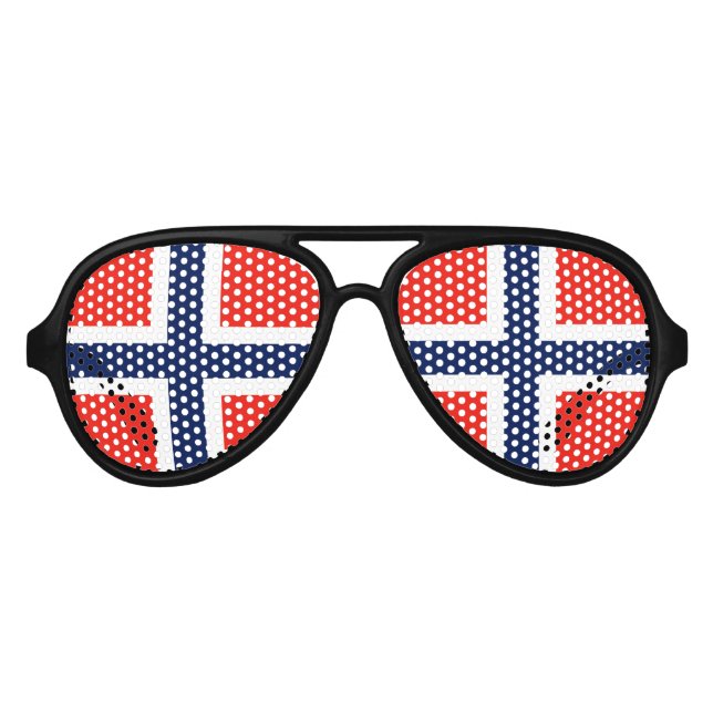 Lunettes De Fête Aviateur Norvège (Devant)