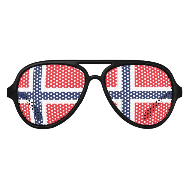 Lunettes De Fête Aviateur Norvège (Devant)