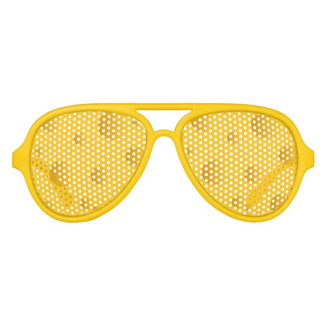Lunettes De Fête Aviateur Nouveauté fromage jaune design teintes fête (Devant)