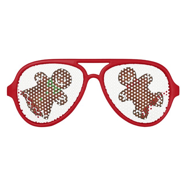 Lunettes De Fête Aviateur Pain d'épices Homme Noël Cookie Vacances Cuisine (Devant)
