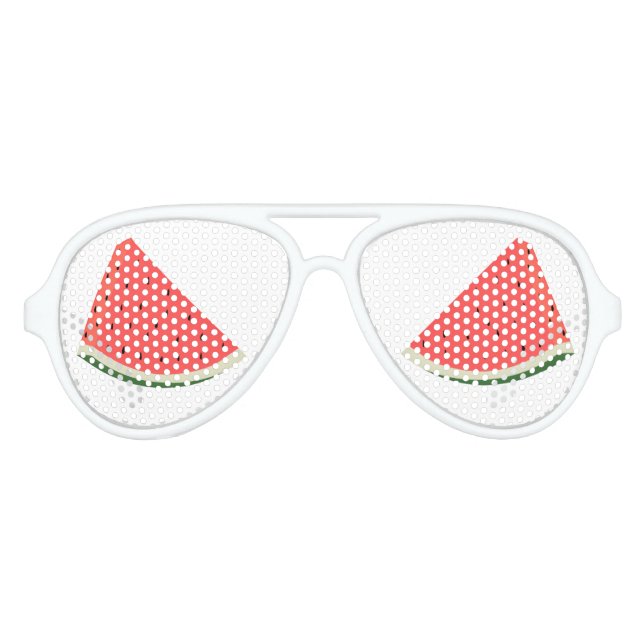 Lunettes De Fête Aviateur Pastèque savoureuse - Sucrée (Devant)