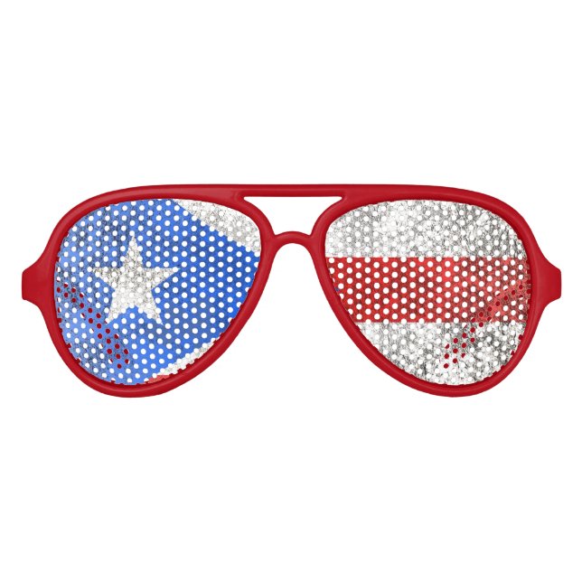 Lunettes De Fête Aviateur Porto Rico (Devant)