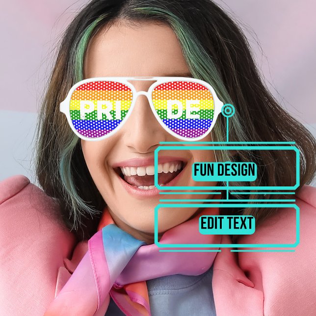 LUNETTES DE FÊTE AVIATEUR PRIME LGBTQAI (Please enjoy our design and see the others in the collection.)
