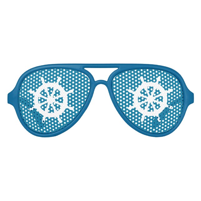 Lunettes De Fête Aviateur Roue nautique (Devant)