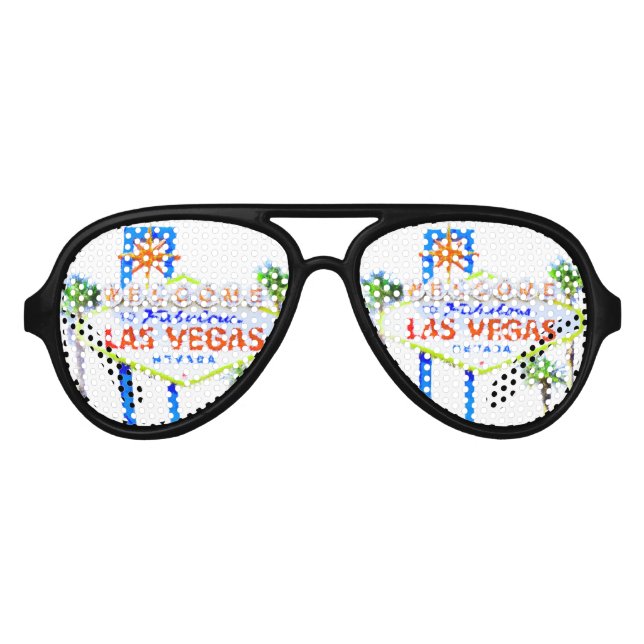 Lunettes De Fête Aviateur SYMBOLE DE Las Vegas (Devant)