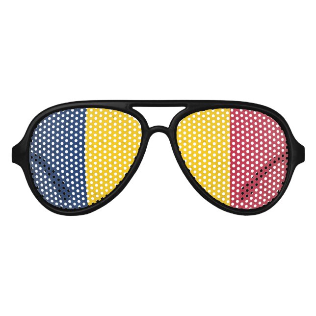Lunettes De Fête Aviateur Tchad (Devant)
