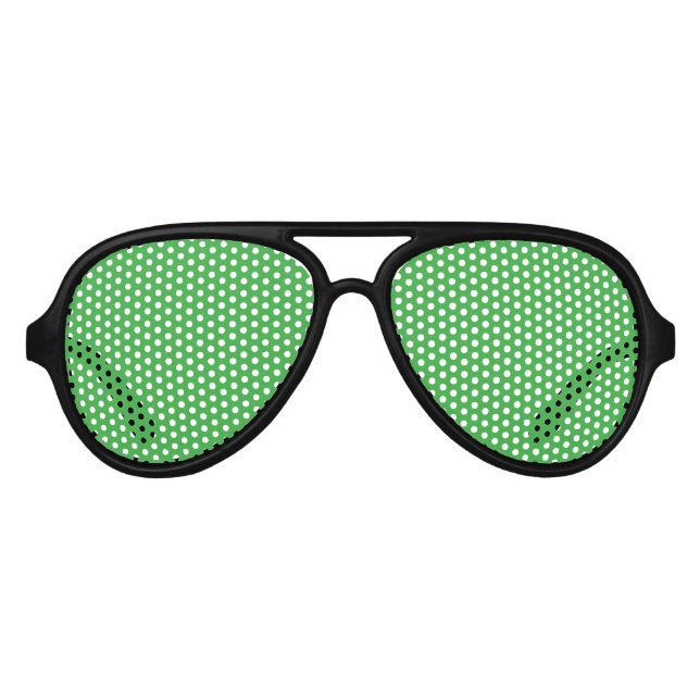 Lunettes De Fête Aviateur Vert (Devant)