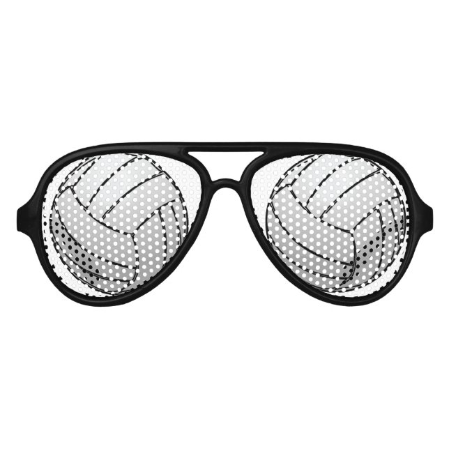 Lunettes De Fête Aviateur Volley-ball (Devant)