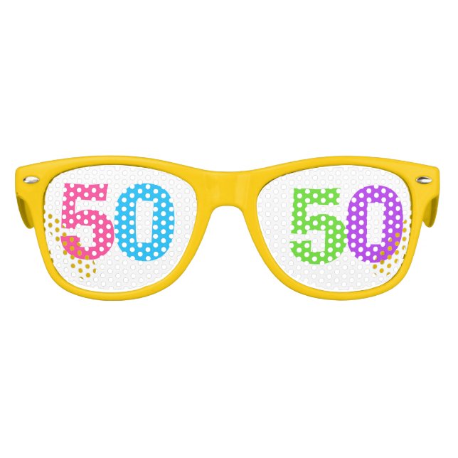 Lunettes De Fête Enfant 50 e FÊTE D'ANNIVERSAIRE, AMUSANT 50 (Devant)