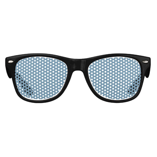 Lunettes De Fête Enfant Blanc Créez votre propre - Bleu gris (Devant)
