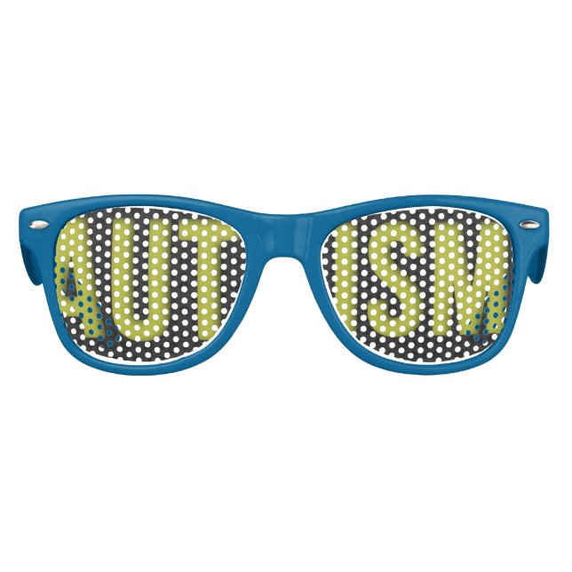 Lunettes De Fête Enfant Bleu Sensibilisation sur l'autisme POUR ENFANTS (Devant)