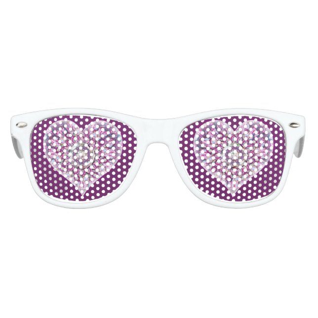 Lunettes De Fête Enfant Cardinal Red Rosace (Devant)