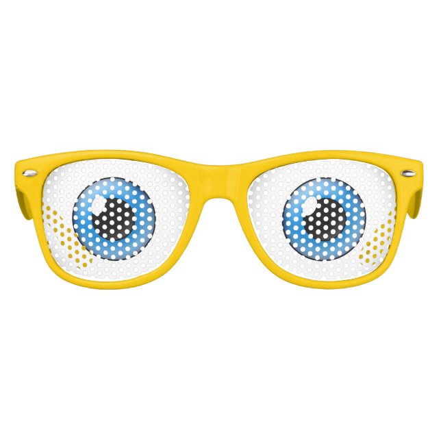 Lunettes De Fête Enfant Cartoon bleu enfants soyeux Costume de fête d'Hall (Devant)