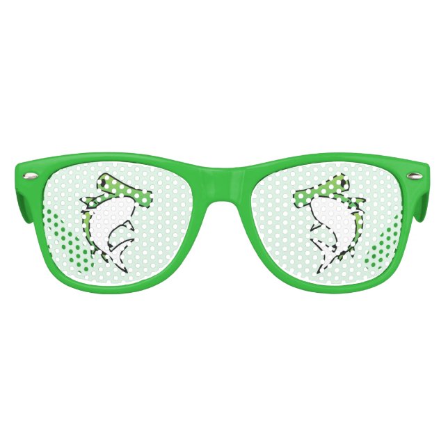 Lunettes De Fête Enfant Cartoon de requin mignon marteau vert tête marteau (Devant)