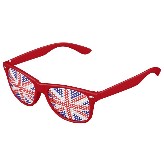 Lunettes De Fête Enfant Conception du drapeau Union Jack (Angle)