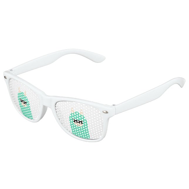 Lunettes De Fête Enfant Cool Llama Emoji (Angle)
