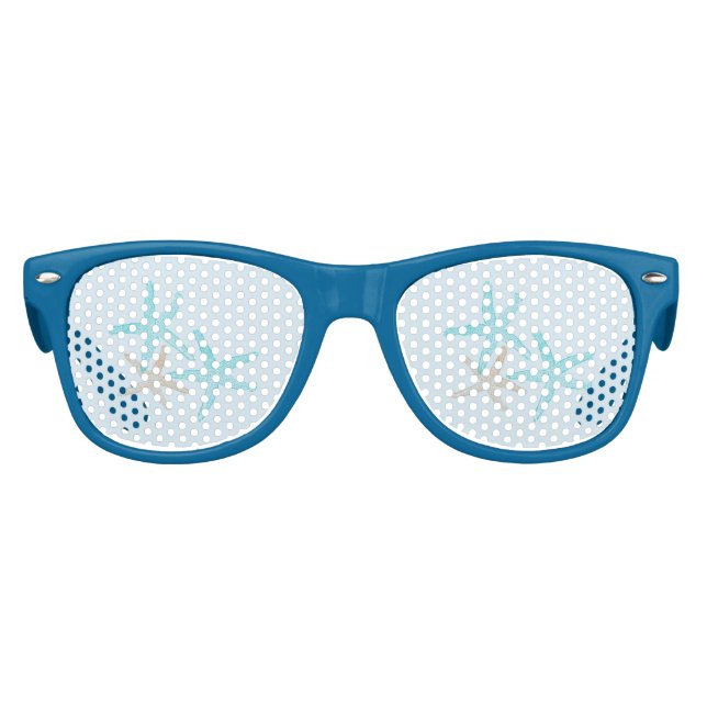 Lunettes De Fête Enfant Cool tendance Blue Sea Star (Devant)