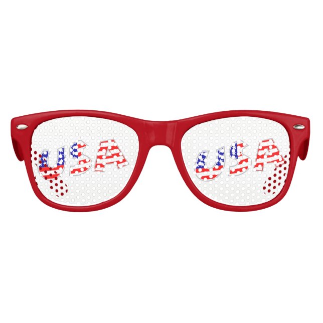 Lunettes De Fête Enfant Drapeau américain (Devant)