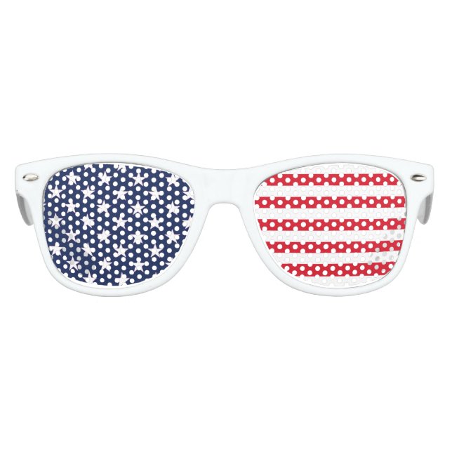 Lunettes De Fête Enfant Drapeau américain (Devant)