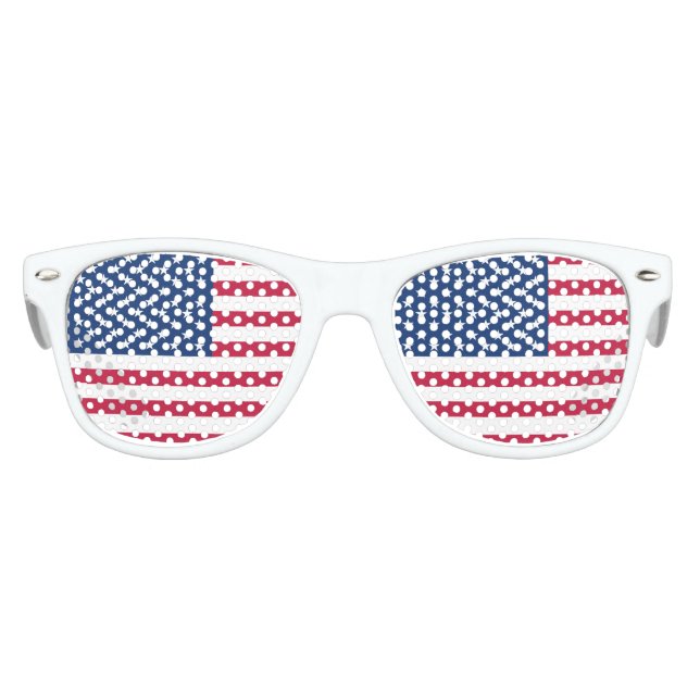 Lunettes De Fête Enfant Drapeau Amérique Voyage pays américain (Devant)