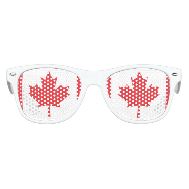 Lunettes De Fête Enfant Drapeau du Canada (Devant)
