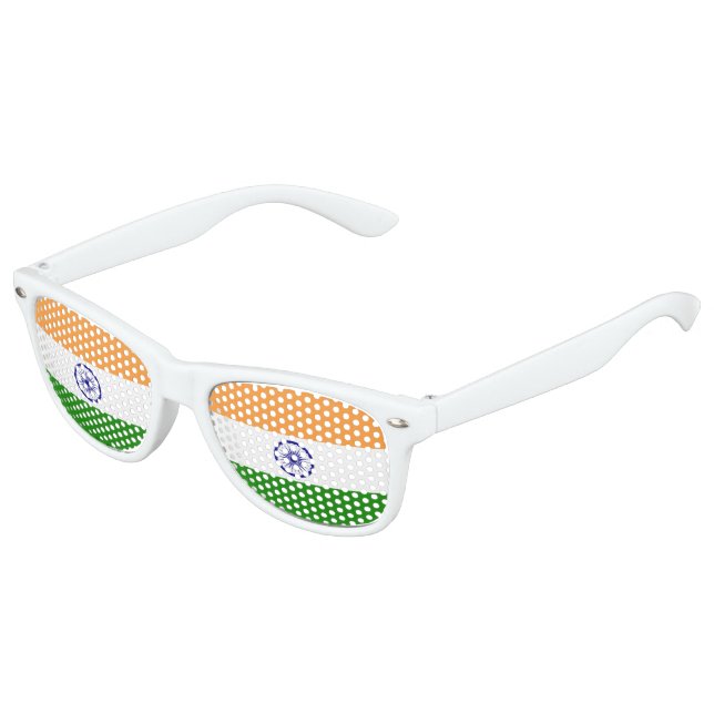 Lunettes De Fête Enfant Drapeau indien (Angle)