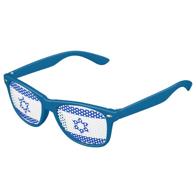 Lunettes De Fête Enfant Drapeau israélien (Angle)