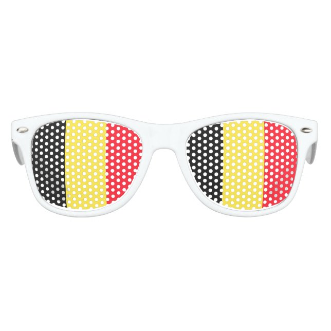 Lunettes De Fête Enfant Drapeau national de Belgique (Devant)