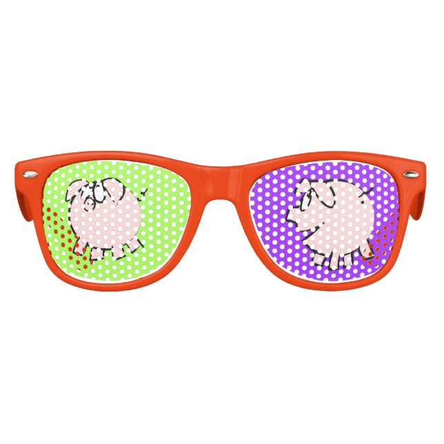 Lunettes De Fête Enfant Drôle 4 3 Cartoon Cochon Année Zodiaque Anniversai (Devant)