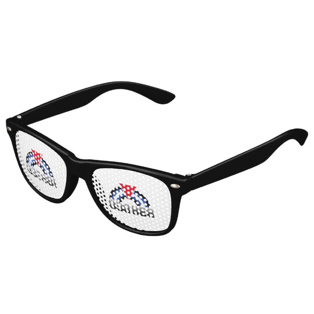 Lunettes De Fête Enfant Fierté cuir queer (Angle)