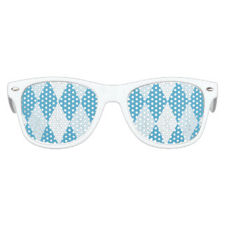 Lunettes De Fête Enfant Jacquard bleu Peacock Petite forme diamant