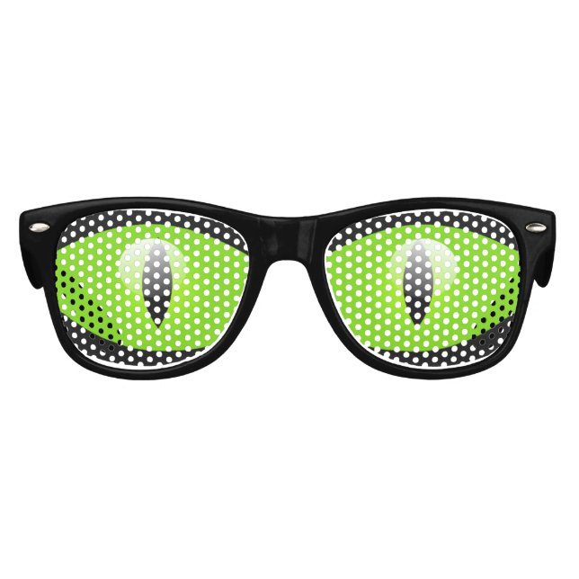 Lunettes De Fête Enfant Les tons verts de la fête des chats (Devant)