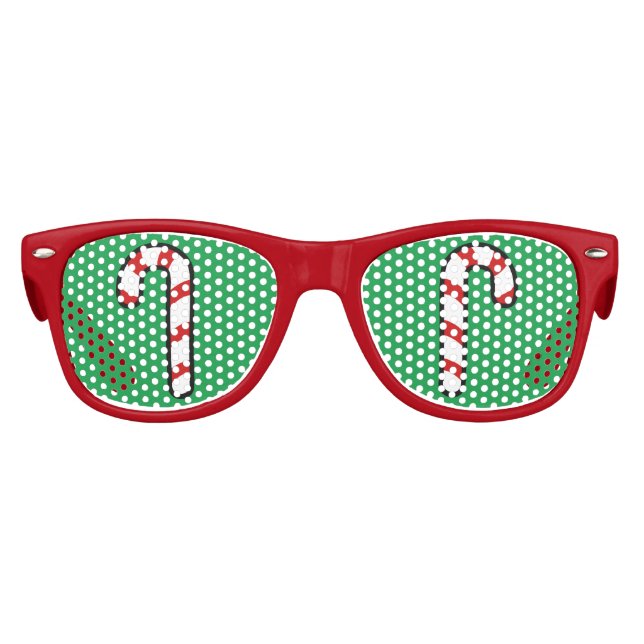 Lunettes De Fête Enfant Soirée de Noël Vert Rouge Vert Sucre de canne (Devant)