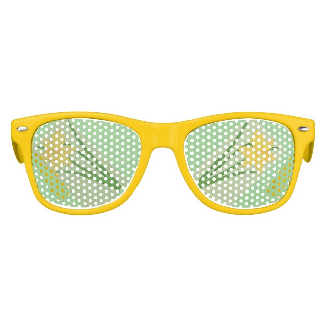 Lunettes De Fête Enfant Springtime Daffodil Jaune amusant et jolie! (Devant)