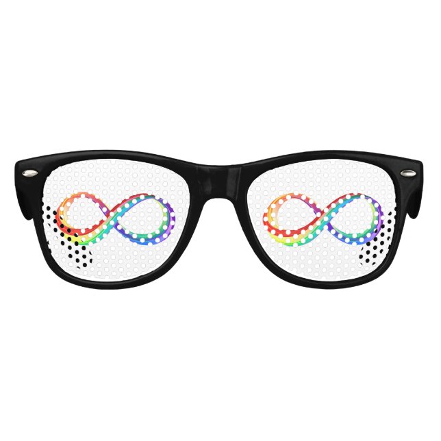Lunettes De Fête Enfant Symbole d'infinité arc-en-ciel stratifié (Devant)