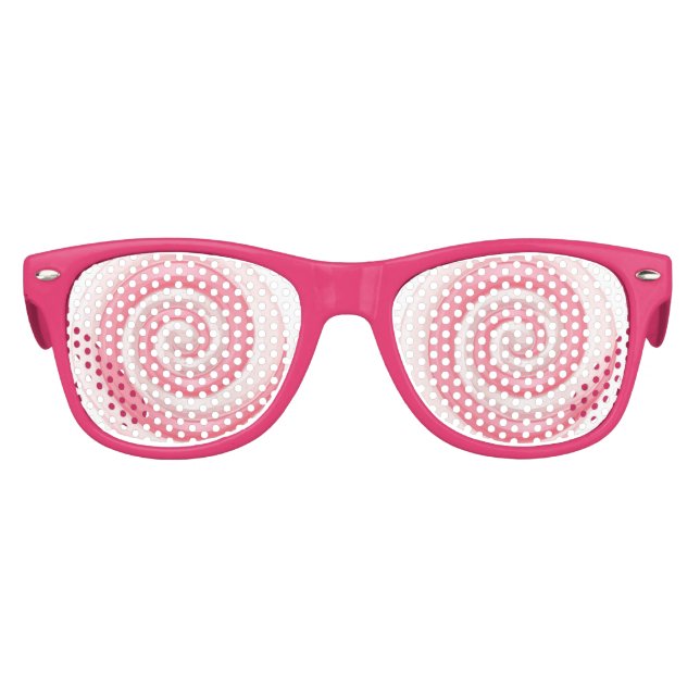 Lunettes De Fête Enfant Tourbillon rose Lollipop (Devant)