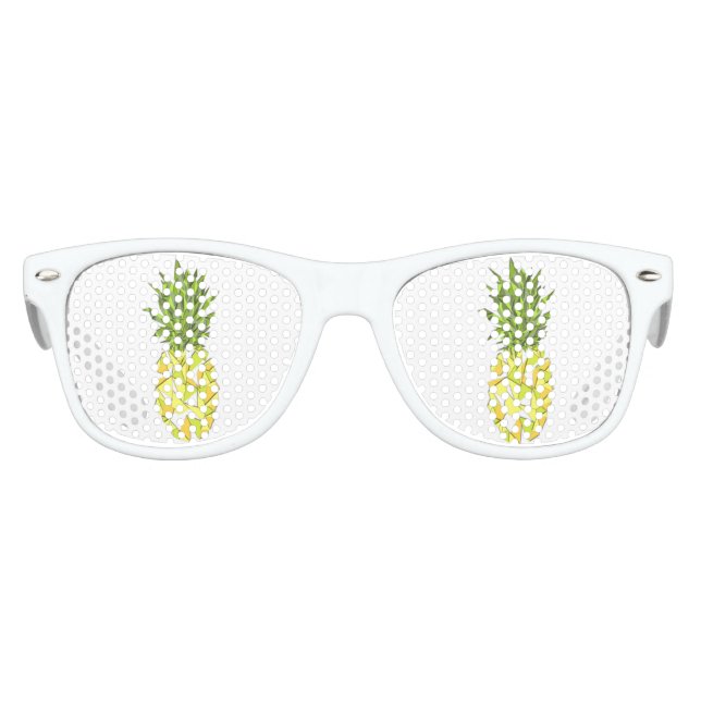 Lunettes De Fête Enfant Triangles géométriques tropicaux classiques Ananas (Devant)