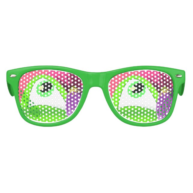 Lunettes De Fête Enfant Yeux de grenouille verte (Devant)