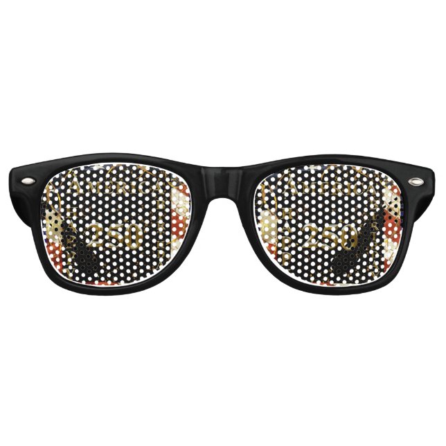 Lunettes De Fête Retro 250e anniversaire d'Amérique ! (Devant)