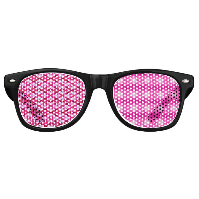 Lunettes De Fête Retro Aesthetic pink art abstract background (Devant)