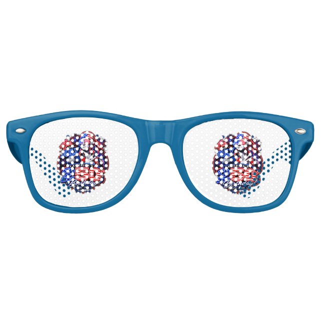 Lunettes De Fête Retro Amérique 250 Deuce (Devant)