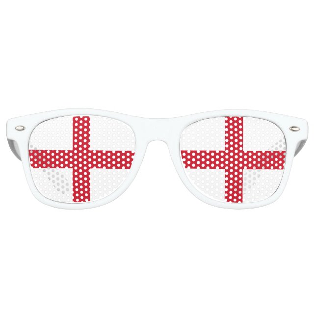 Lunettes De Fête Retro Angleterre Drapeau anglais patriotique (Devant)