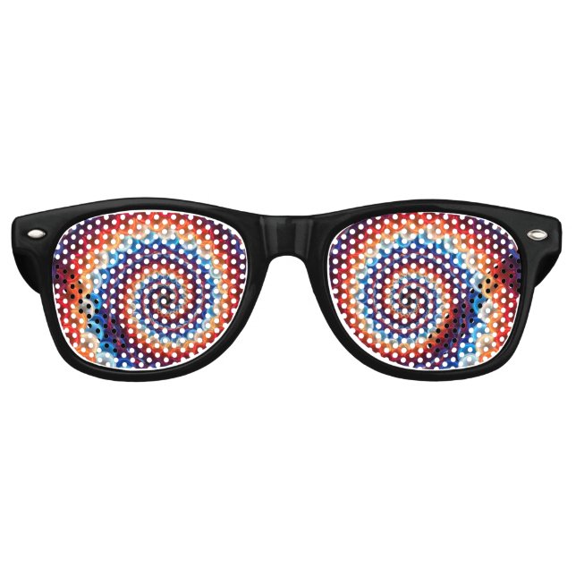 Lunettes De Fête Retro Arc-en-ciel  (Devant)