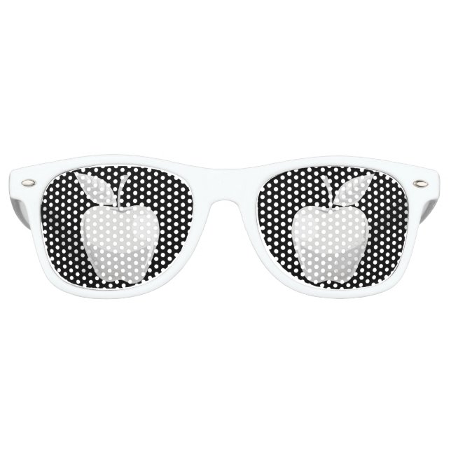 Lunettes De Fête Retro Argent Apple (Devant)